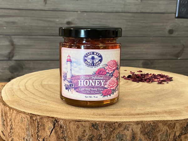 Rose Infused Honey 9oz – Cape May Honey Farm