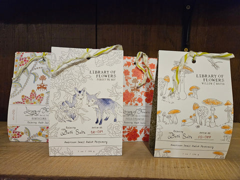 Library of Flowers Bath Salts 7oz