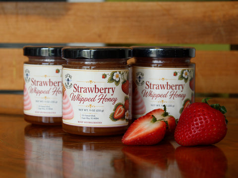 Strawberry Whipped Honey 9oz