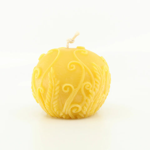 Fern Ball 100% Pure Beeswax Candle