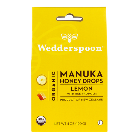 Wedderspoon Organics Manuka Honey Lozenges Lemon